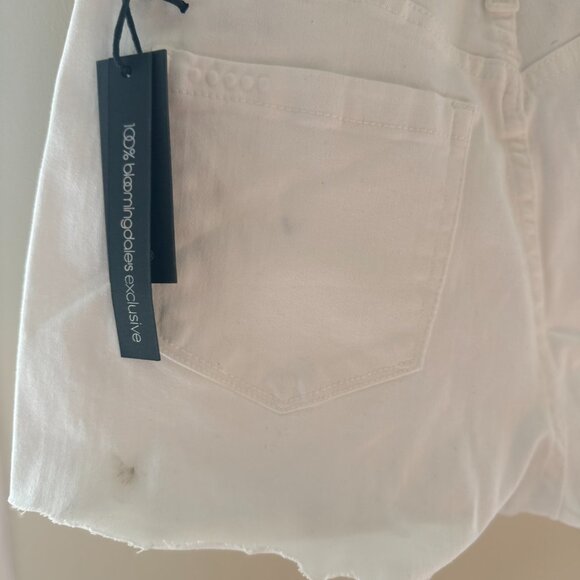 BLANK NYC The Barrow Vintage High-Rise White Shorts Women's Size 28 NWT - Picture 7 of 10